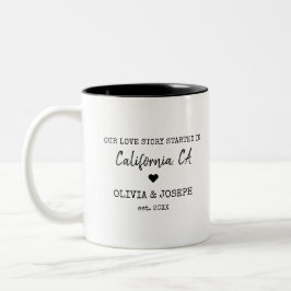 Moderne Maßstäbe Unsere Liebe Geschichte Valentins Zweifarbige Tasse