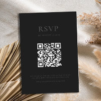 Moderne Matte Black Minimal Hochzeit