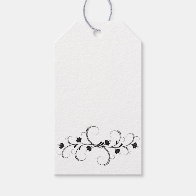 Moderne Matte Floral Juwelier Display Cards für DI Geschenkanhänger (Vorderseite)