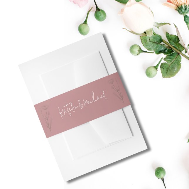 Moderne Mauve Floral Wedding Bly Band (Von Creator hochgeladen)