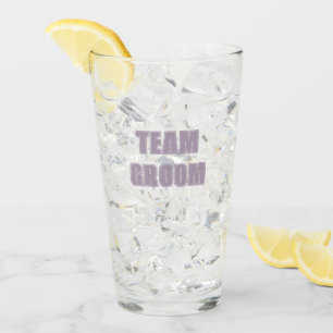 Moderne Mauve Team Bräutigam Junggesellenabschied Glas