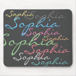 Moderne Maximalistische Individuelle Name Einzigar Mousepad