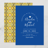 Moderne mediterrane Herzblütenhochzeit