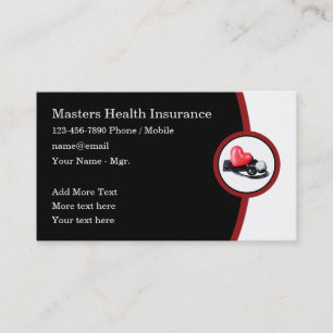 Moderne medizinische Themenkarten Visitenkarte