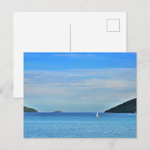 Moderne Meerblick-Wohnung Postkarte