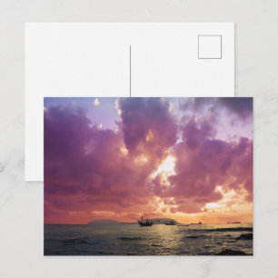 Moderne Meerblick-Wohnung Postkarte