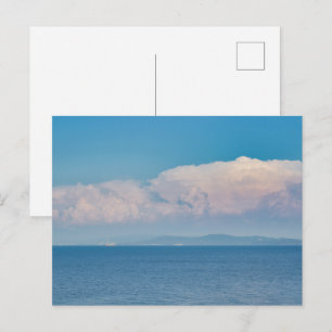 Moderne Meerblickwohnung Postkarte
