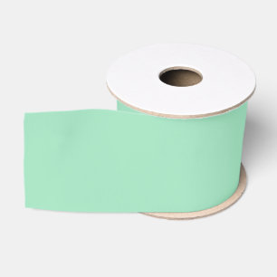 Moderne Meeresschaum-Grün-Einfarbig-Farbe Ripsband
