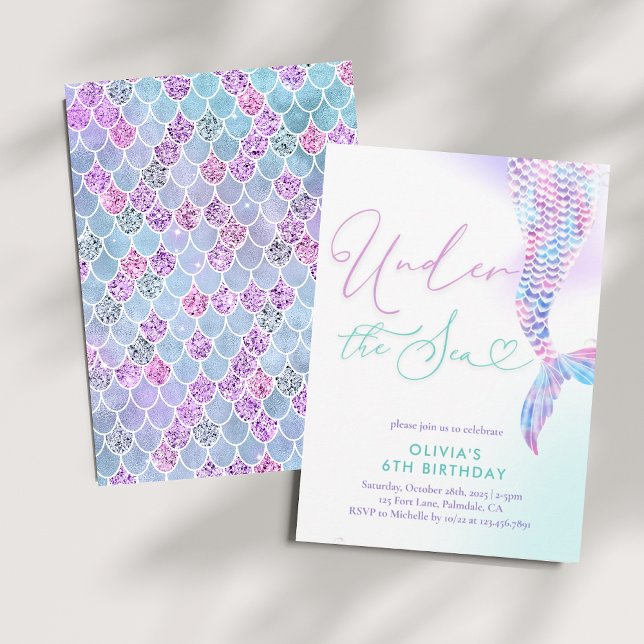 Moderne Meerjungfrau unter dem Meer Einladung (Von Creator hochgeladen)