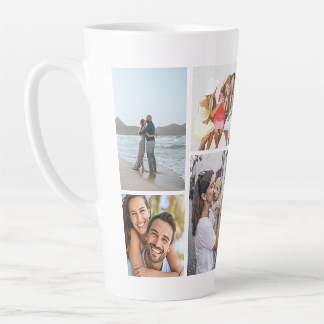 Moderne Mehrfach-Foto-Erinnerung Milchtasse (Links)