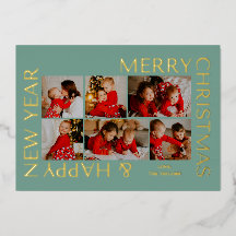 Moderne Mehrfach-Foto-Familien-Weihnachts-Collage