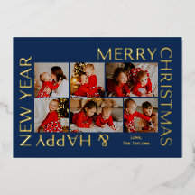 Moderne Mehrfach-Foto-Familien-Weihnachtscollage