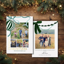 Moderne Mehrfach-Foto-Familien-Weihnachtscollage