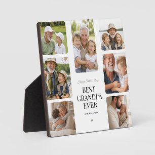 Moderne Mehrfach-Foto-Plakette 'Bester Opa aller Z Fotoplatte