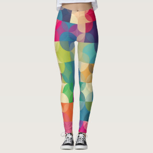Moderne, mehrfarbige geometrische Formen Leggings