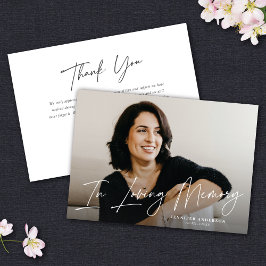 Moderne Memory Memorial Foto Card Einladung