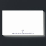 Moderne Menorah Blessing Blue White Gold Graphic Post-it Klebezettel<br><div class="desc">Moderne Menorah Segen Blue White Gold Grafik. Menorah Notizen. Marine,  weiß,  Gold. Hebräisch,  jüdisch,  religiöser Kerzenhalter,  Menorah. Übertragbar und anpassbar. Nr. 6:24 "י ה dich ה segnen und dich bewachen"</div>
