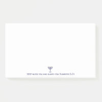 Moderne Menorah Blessing Blue White Gold Graphic