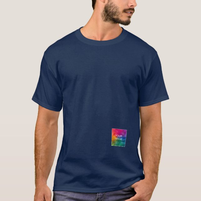 Moderne Mens für das Hochladen von Bildlogo für di T-Shirt (Vorderseite)