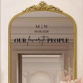 Moderne Menschen, die Mirror Decal hochheiraten Fensteraufkleber