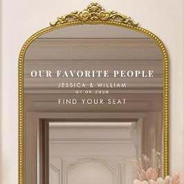 Moderne Menschen, die Mirror Decal hochheiraten Fensteraufkleber