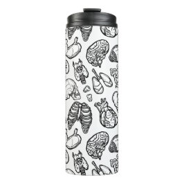 Moderne menschliche Anatomie-Biologie Skizze für b Thermosbecher