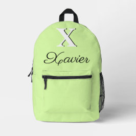 Moderne Menthol Monogram Bedruckter Rucksack