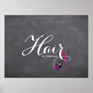 Moderne Menuboard-Friseur Poster