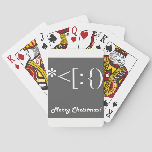 ***MODERNE MERRY CHRISTMAS*** SPIELKARTEN (Rückseite)