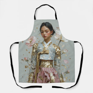 Moderne Metall-Hanbok-Kunst Schürze