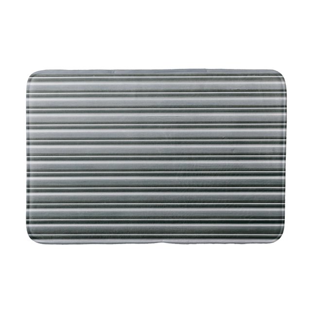 Moderne Metallbadmatte - Sleek & Textured Badematte (Vorderseite)