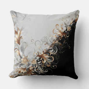 Moderne Metallgraue Schwarze Zierkissen