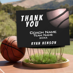 Moderne Metallic Ball Black Danke Coach Card