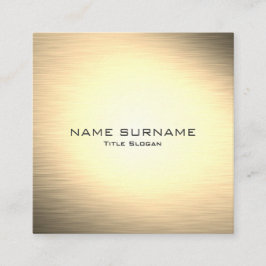 Moderne metallische Goldart-Visitenkarte Quadratische Visitenkarte