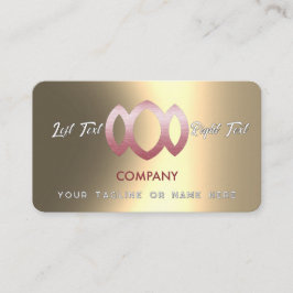 Moderne metallische Goldvorlage Visitenkarte