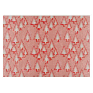 Moderne metallische Weihnachtsbäume - Korallenoran Schneidebrett