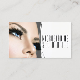 Moderne Microblading, Augenbrauen, Permanent Make- Visitenkarte