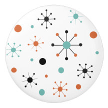 Moderne Mid Century Retro Atomare Abstraktion