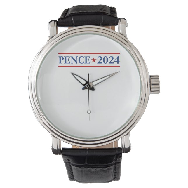 Moderne Mike Pence 2024 US-Präsident Armbanduhr (Vorderseite)