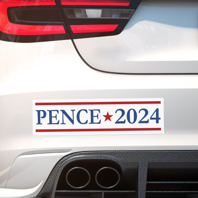Moderne Mike Pence 2024 US-Präsident Autoaufkleber (Von Creator hochgeladen)