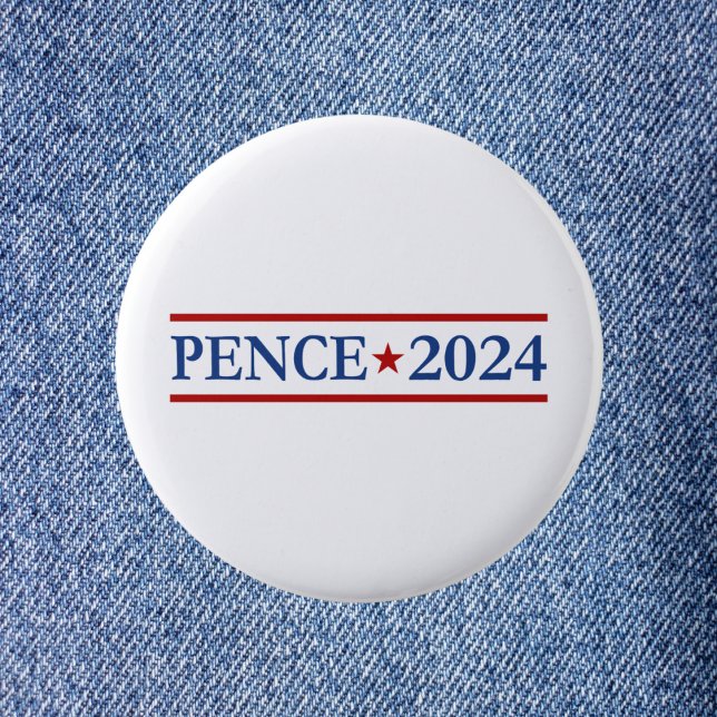 Moderne Mike Pence 2024 US-Präsident Button (Von Creator hochgeladen)