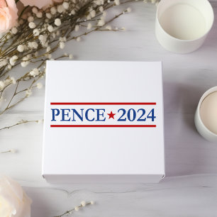 Moderne Mike Pence 2024 US-Präsident Rechteckiger Aufkleber