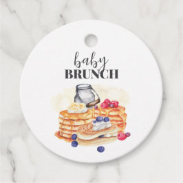 Moderne Milk Berry Pancake Brunch Babydusche Geschenkanhänger