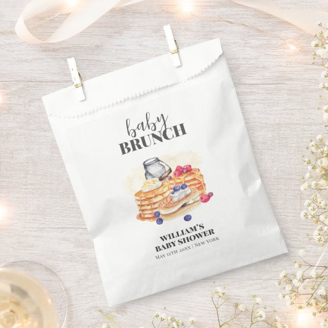 Moderne Milk Berry Pancake Brunch Babydusche Geschenktütchen (Ausgeschnitten)