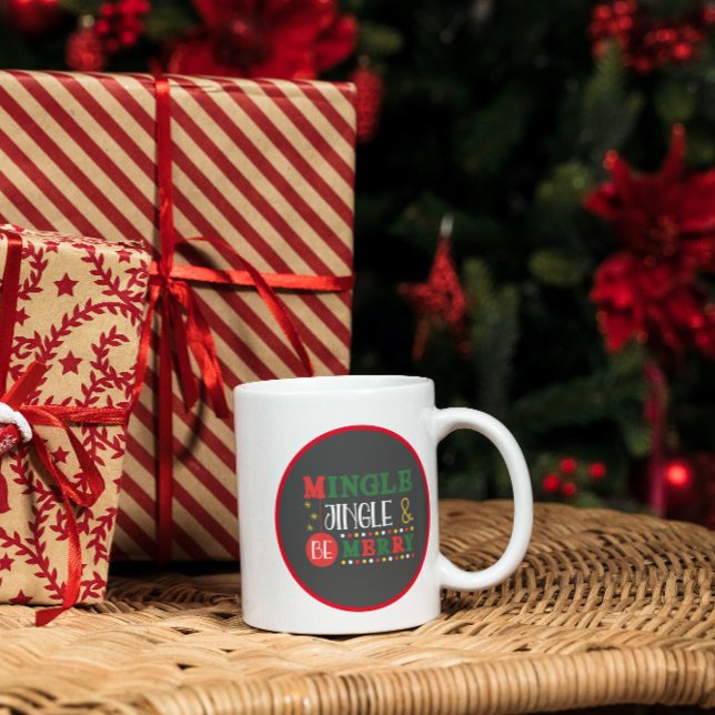 Moderne Mingle & Jingle Holiday Kaffeetasse (Von Creator hochgeladen)