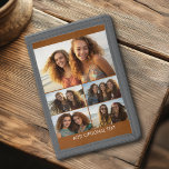 Moderne Minimal 5 FotoCollage mit Text Tri-fold Geldbeutel<br><div class="desc">Foto-Uni und ein einfacher Textblock für Ihren Typ. Kontaktinformationen sind weiße Schrift auf einem soliden Farbhintergrund. Eine einzigartige Möglichkeit,  Erinnerungen zu erfassen und mit Freunden und Familie zu teilen.</div>
