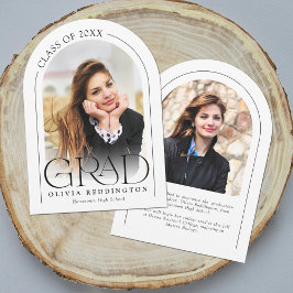 Moderne Minimal Arch 2 Foto Grad Ankündigung