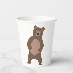 Moderne Minimal Bear Baby Dusche Geburtstag Pappbecher