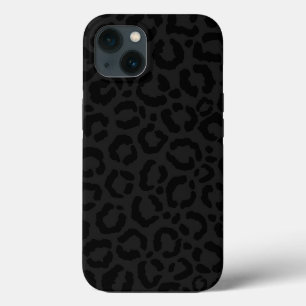 Moderne Minimal Black Leopard Print Case-Mate iPhone Hülle
