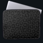 Moderne Minimal Black Leopard Print Laptopschutzhülle<br><div class="desc">Dieses moderne und minimalistische Design ist perfekt für die stilvolle und trendige Frau. Es zeichnet sich durch eine Holzkohle schwarz und schwarz Leoparden Gepard-Tier Druck Muster. Es ist cool, einzigartig, zeitgemäß und modern. ***WICHTIGE HINWEIS FÜR DESIGN: Für individuelle Designanforderungen, wie z.B. passende Produkte, Farbänderungen, Platzierungsänderungen oder andere Änderungswünsche, senden Sie...</div>